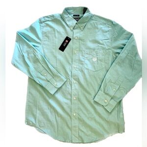 NWT Ralph Lauren Chaps men’s lightweight easycare button down shirt size Medium